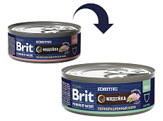 Brit Premium by Nature консервы для кошек с чувствительным пищеварением (Индейка)